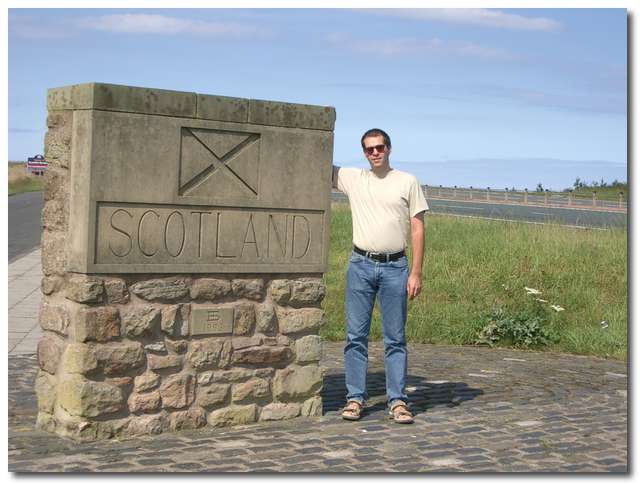 Jag på gränsen till Skottland